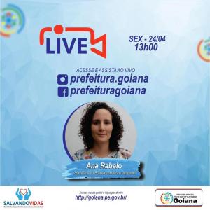 LIVE > Fique por dentro das últimas notícias e ações de enfrentamento ao novo coronavirus em Goiana. Sexta-feira (24), 13hs.