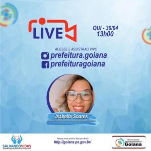 LIVE> Fique por dentro das últimas notícias e ações da Secretaria de Obras em Goiana. Nesta Quinta-feira (30/04),13hrs.