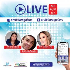 LIVE > Fique por dentro das últimas notícias e ações de enfrentamento ao novo coronavírus em Goiana. Quinta-feira (14), 13hs.