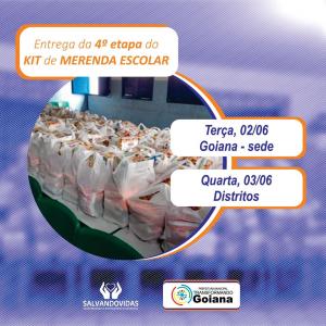 Entrega da 4ª etapa da KIT de MERENDA ESCOLAR.