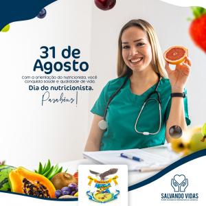 31 de Agosto – Dia do Nutricionista