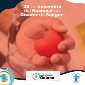 25 de Novembro dia Nacional do Doador de Sangue