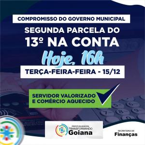 Segunda Parcela do 13º na Conta ✅