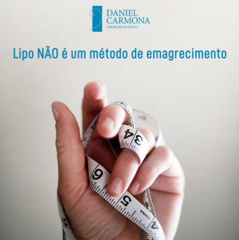 Lipo não é um método de emagrecimento.