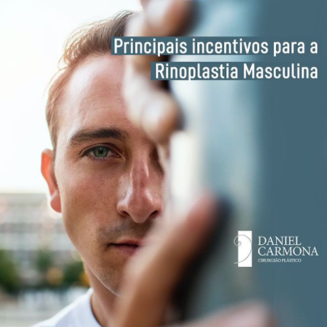 Principais incentivos para rinoplastia masculina.