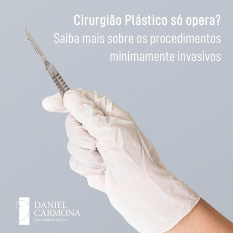 Cirurgião plástico só opera? Saiba mais sobre procedimentos minimamente invasivos.
