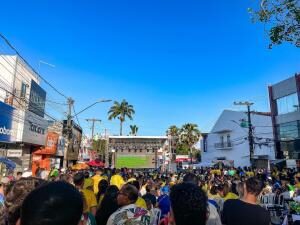 GOIANA REÚNE TORCIDA PARA ACOMPANHAR JOGOS DO BRASIL NA COPA DO MUNDO 2022